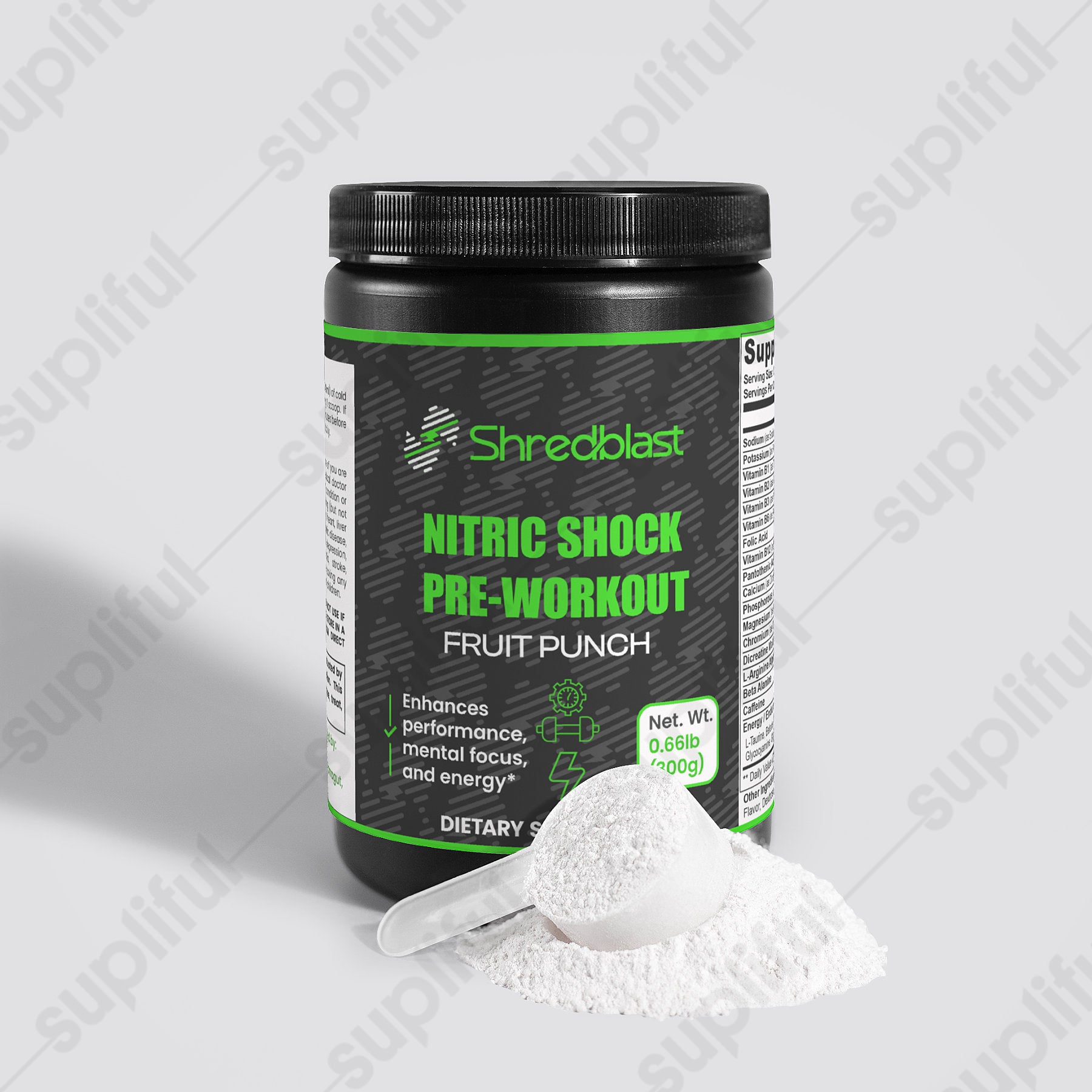 Nitric Shock Pre-Workout Powder (Fruit Punch)